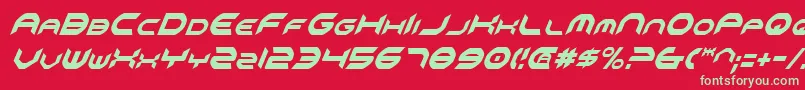 Omniv2ci Font – Green Fonts on Red Background