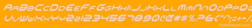 Omniv2ci Font – Pink Fonts on Orange Background