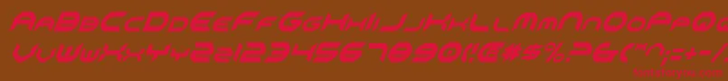 Omniv2ci Font – Red Fonts on Brown Background