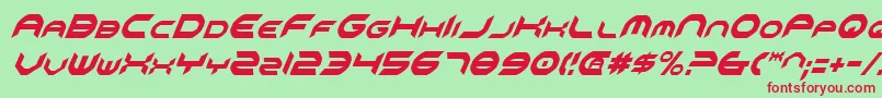 Omniv2ci Font – Red Fonts on Green Background