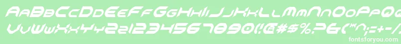 Omniv2ci Font – White Fonts on Green Background