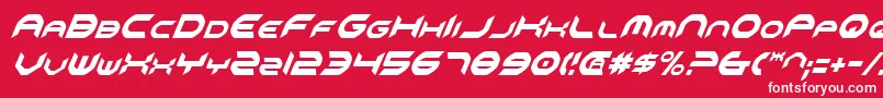 フォントOmniv2ci – 赤い背景に白い文字