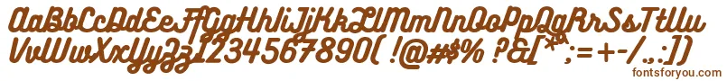 BukhariScript Font – Brown Fonts on White Background