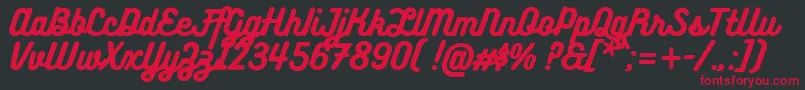 BukhariScript Font – Red Fonts on Black Background