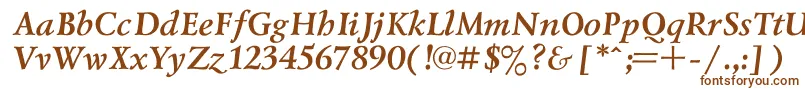 Lazursk2 Font – Brown Fonts on White Background