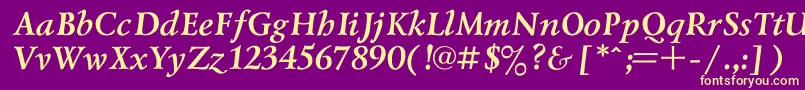 More about Lazursk2 Font Lazursk2 Font – Yellow Fonts on Purple Background