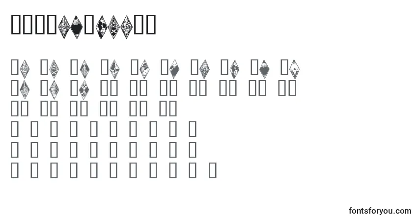 Schriftart Wwwraithbats – Alphabet, Zahlen, spezielle Symbole