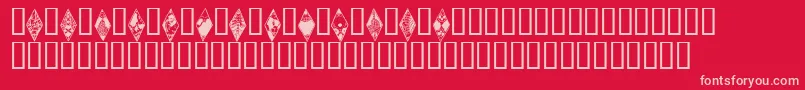 Wwwraithbats Font – Pink Fonts on Red Background