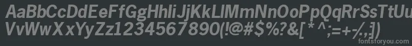 Macroblackssk ffy Font – Gray Fonts on Black Background