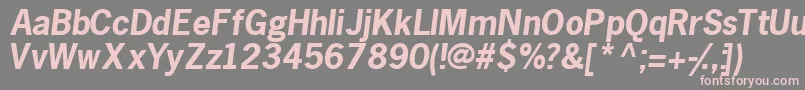 Macroblackssk ffy Font – Pink Fonts on Gray Background