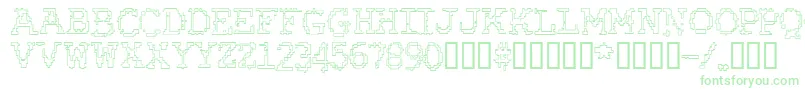RubberBiscuitBevelOutline Font – Green Fonts