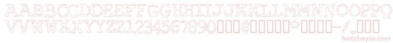 RubberBiscuitBevelOutline Font – Pink Fonts