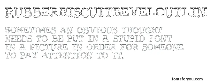 RubberBiscuitBevelOutline Font