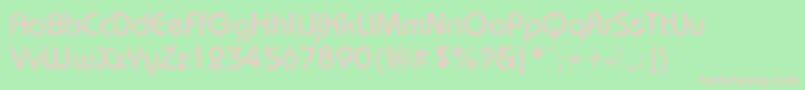 Ft4 Font – Pink Fonts on Green Background