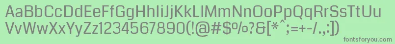 Шрифт CodaRegular – серые шрифты на зелёном фоне