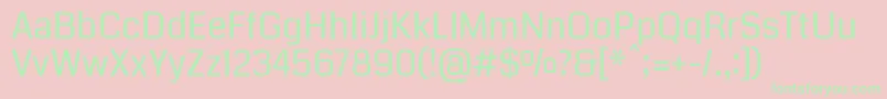 CodaRegular Font – Green Fonts on Pink Background