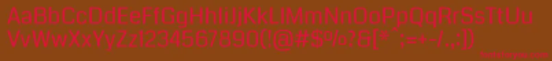CodaRegular Font – Red Fonts on Brown Background