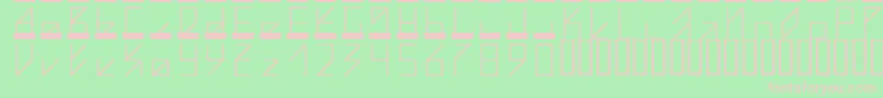 Pechkin Font – Pink Fonts on Green Background