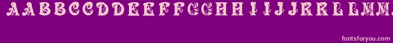 BabyPirate Font – Pink Fonts on Purple Background