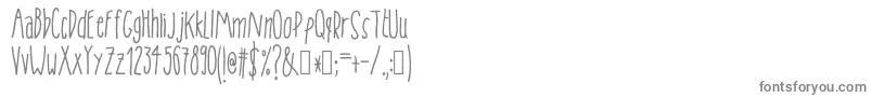 Tanaestelskinnyhandmade01Regular-Schriftart – Graue Schriften auf weißem Hintergrund