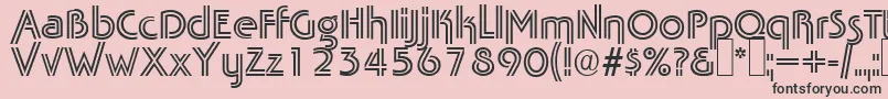 TabascotwinRegular Font – Black Fonts on Pink Background