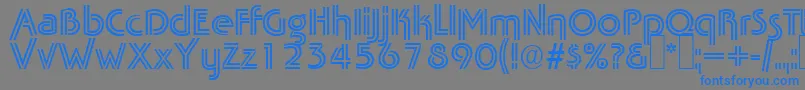 TabascotwinRegular Font – Blue Fonts on Gray Background