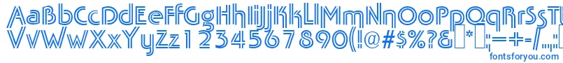 Шрифт TabascotwinRegular – синие шрифты на белом фоне