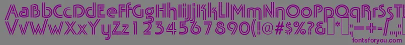 TabascotwinRegular Font – Purple Fonts on Gray Background