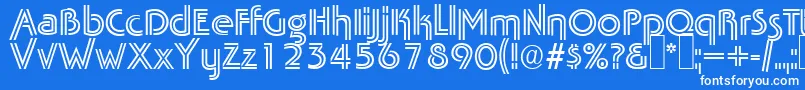 TabascotwinRegular Font – White Fonts on Blue Background