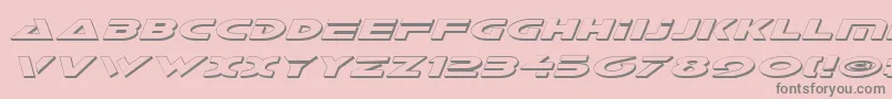 GalantShadowItalic-Schriftart – Graue Schriften auf rosa Hintergrund