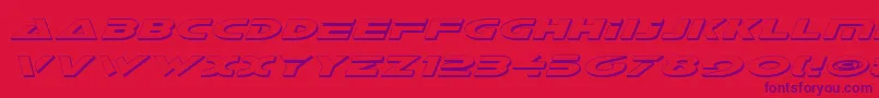 GalantShadowItalic Font – Purple Fonts on Red Background