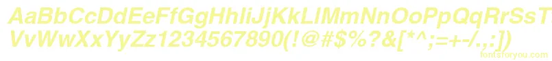 SansBolditalic Font – Yellow Fonts