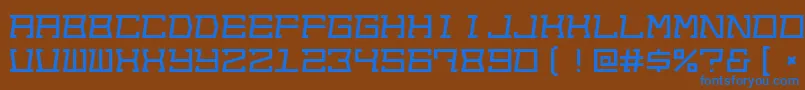 Outofsight Font – Blue Fonts on Brown Background