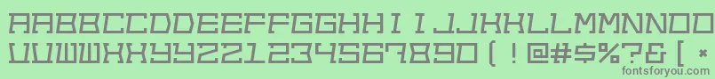 Outofsight Font – Gray Fonts on Green Background