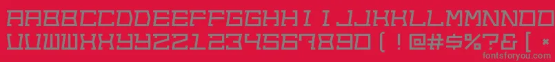 Outofsight Font – Gray Fonts on Red Background