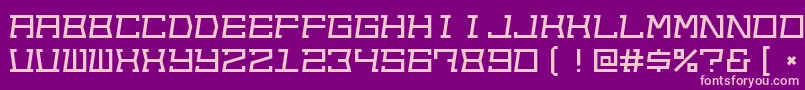 Outofsight Font – Pink Fonts on Purple Background