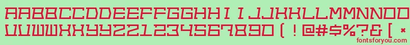 Outofsight Font – Red Fonts on Green Background