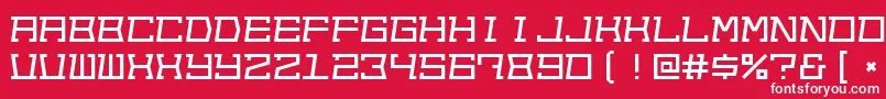 Шрифт Outofsight – белые шрифты на красном фоне