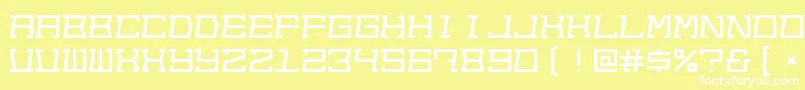 Outofsight Font – White Fonts on Yellow Background