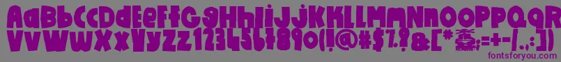 Police DoItYourself – polices violettes sur fond gris