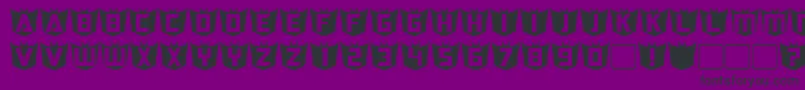 RubcapsDestron Font – Black Fonts on Purple Background