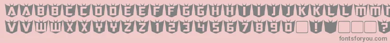 RubcapsDestron Font – Gray Fonts on Pink Background