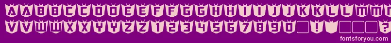 RubcapsDestron Font – Pink Fonts on Purple Background