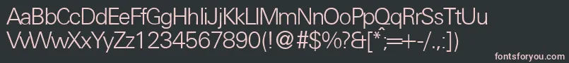 Шрифт UniversallgtdbNormal – розовые шрифты на чёрном фоне
