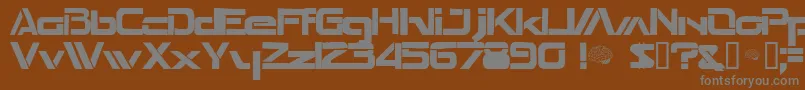 Шрифт Seperated – серые шрифты на коричневом фоне