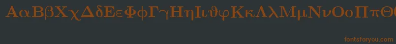 fuente EuclidSymbolBold – Fuentes Marrones Sobre Fondo Negro