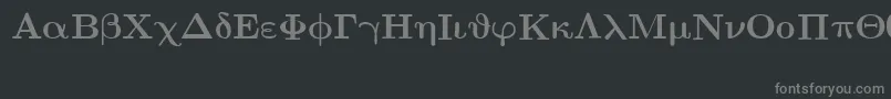 Шрифт EuclidSymbolBold – серые шрифты на чёрном фоне