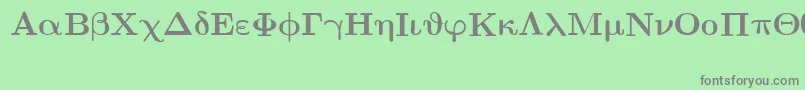 EuclidSymbolBold Font – Gray Fonts on Green Background