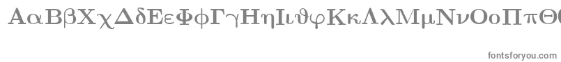 フォントEuclidSymbolBold – 白い背景に灰色の文字