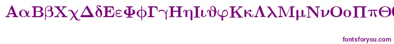 EuclidSymbolBold Font – Purple Fonts on White Background